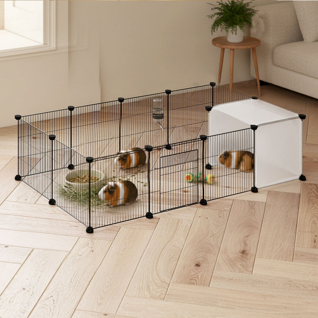 Pawz 14 Panels Hamster Playpen Puppy Small Pets Fence-2050056793798873095