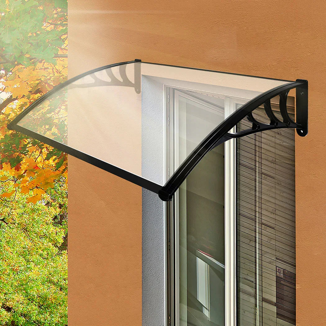 Mountview Window Door Awning Outdoor 1M X 1.2M Transparent 1x1.2M-2018816837600546823
