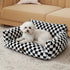 Pawz Pet Bed Plush Checkered Dog Bed Washable Cat Bed-2050056801025658887