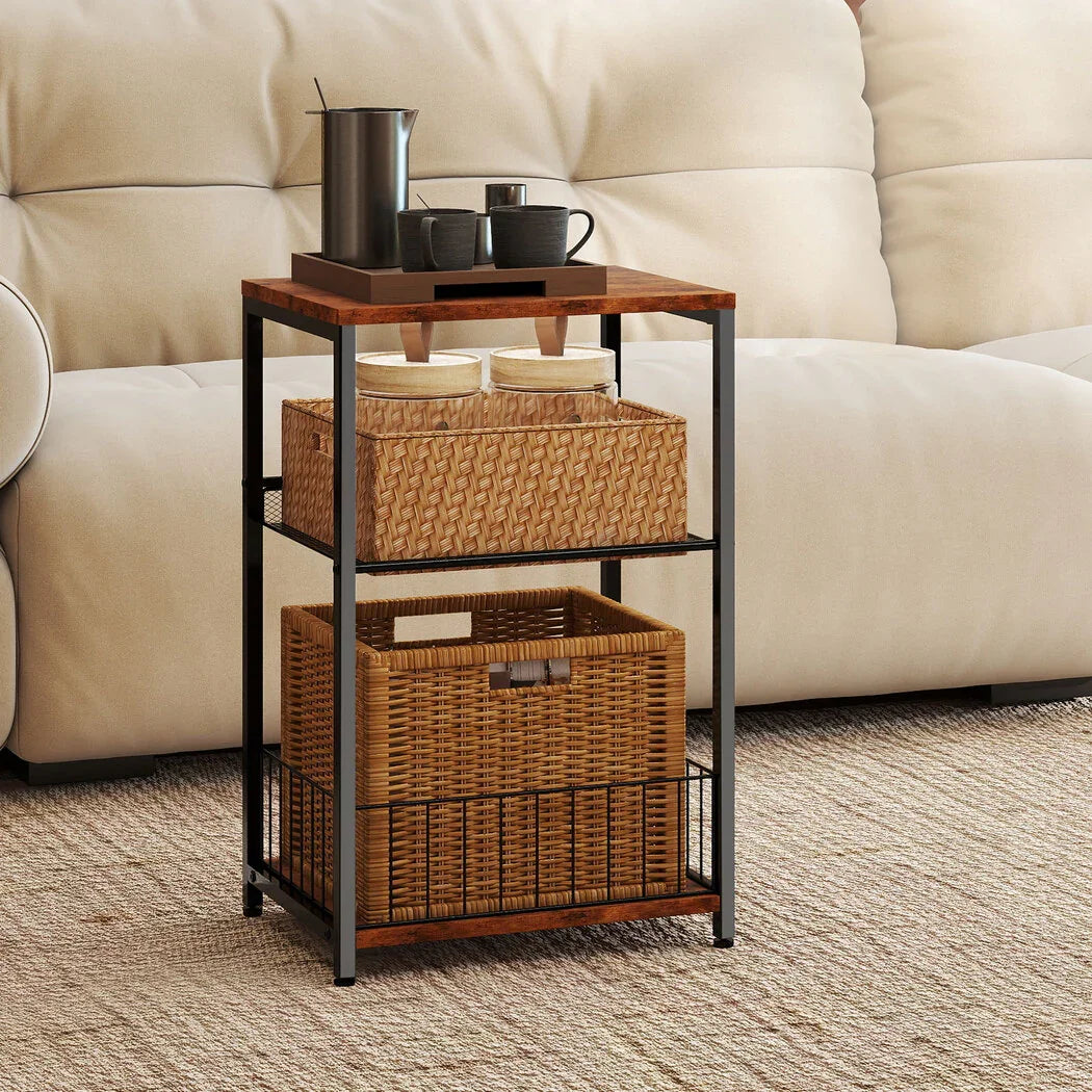 Levede Side Table 3-Tier Storage Shelf Modern Table-2050056751566426119