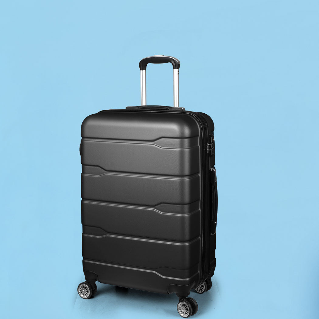 Slimbridge 24" Inch Expandable Luggage Black 24 inch-2006733067015819271
