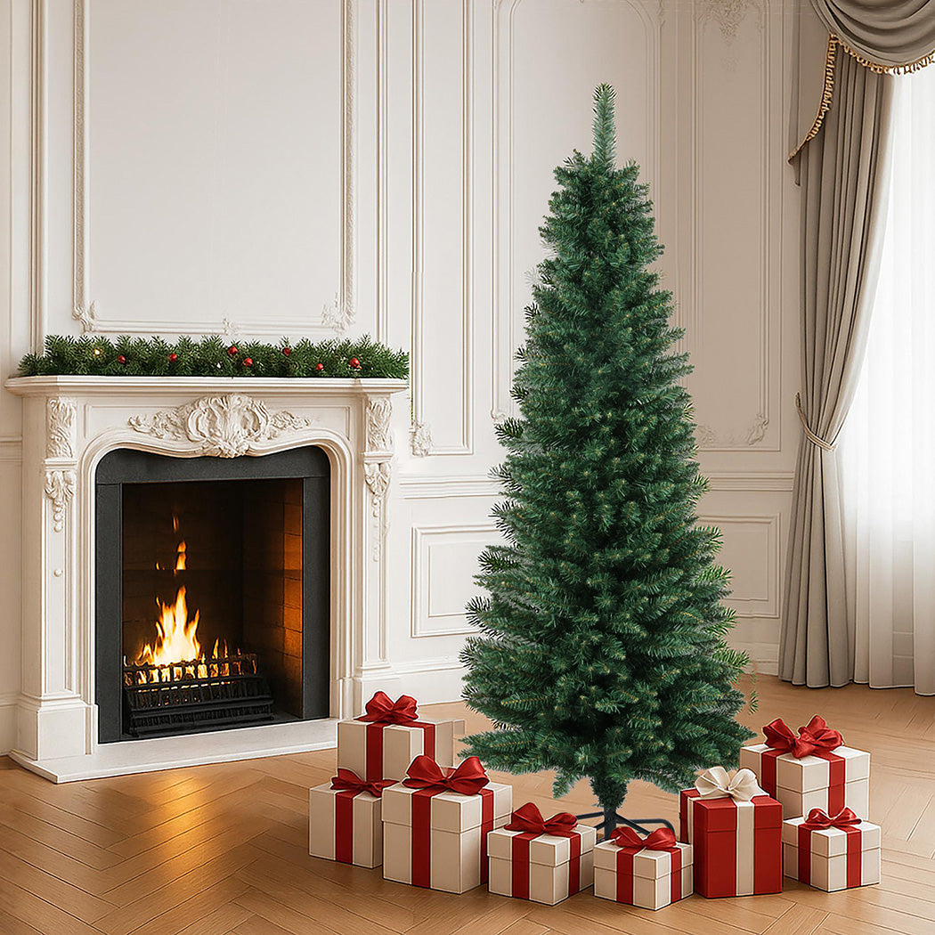 Santaco 1.5M 350 Tips Pencil Christmas Tree-1950770006111424519