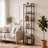 Levede 6 Tier Bookshelf Tall Bookcase Storage Shelf Display Rack Living Room-2072893553054453768