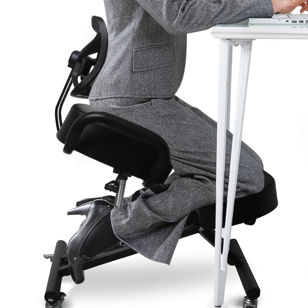 Levede Kneeling Chair Office Ergonomic Black-1864183319458091014