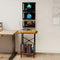 Levede Tall Record Player Stand Vinyl Storage Up to 200 Albums Turntable Rack-2050056774895144968