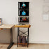 Levede Tall Record Player Stand Vinyl Storage Up to 200 Albums Turntable Rack-2050056774895144968