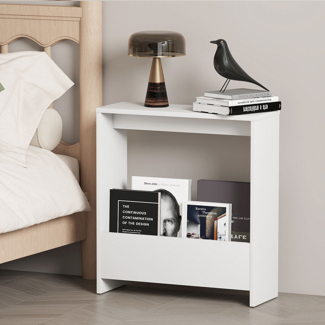 Levede Side Table with Magazine Rack Small End Table-2006732787842945031