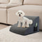Pawz 2 Steps Pet Stairs Dog Ramp High Density Foam Grey-1938089883792969735