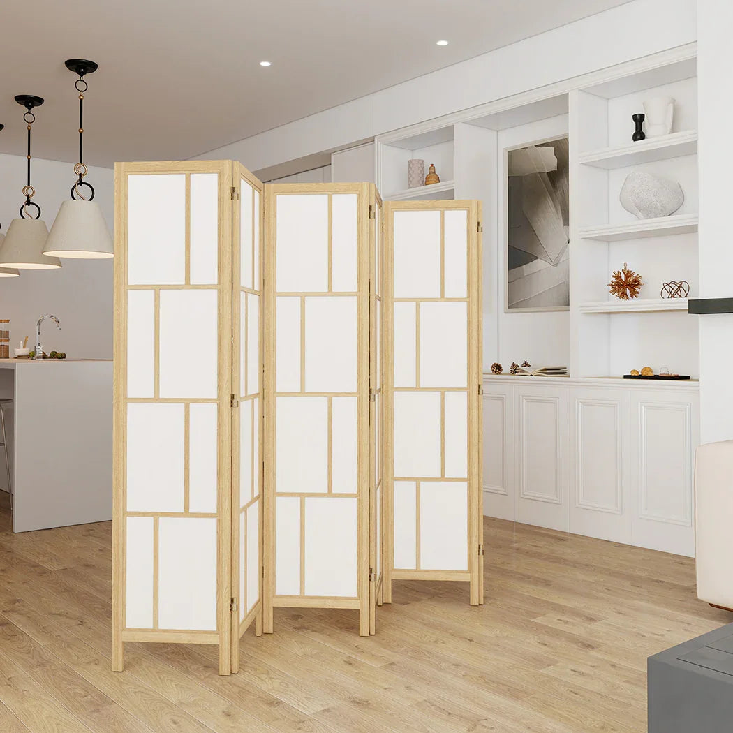 Levede 6 Panel Room Divider 170cm Freestanding Screen-2006733395052335111