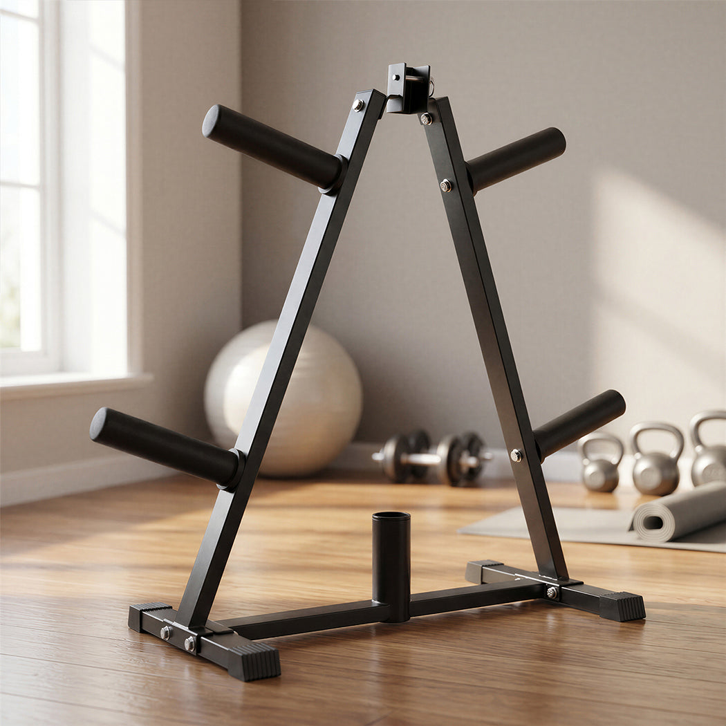 Centra Weight Plate Storage Rack Barbell Holder Stand 250KG Home Gym Fitness-2072893534054256647
