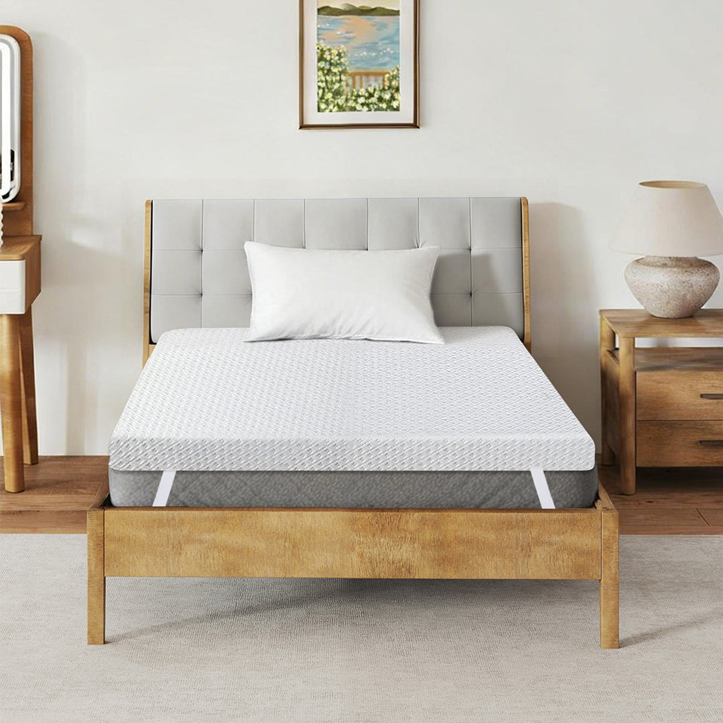 Dreamz Dual-Layer Memory Foam Mattress Topper 10cm-2050056832826871815