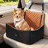 Pawz Dog Car Seat Booster with Safety Belt  Leashes  for Large Sized Dogs Brown-2100034987612049415