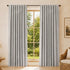 Marlow Blackout Curtains Thermal Linen Look Blockout Drapes 2 Panels Grey-2072893565322792967