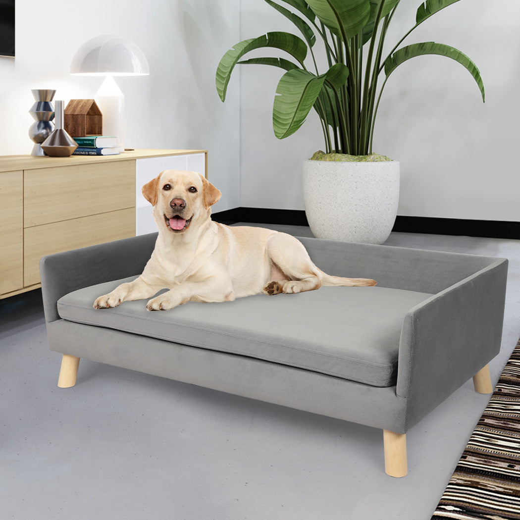 PaWz Pet Sofa Bed Dog Warm Soft Lounge Grey-2006732984127983623