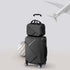 Slimbridge 2pcs 20"Travel Luggage Set Black-2006733061953294343