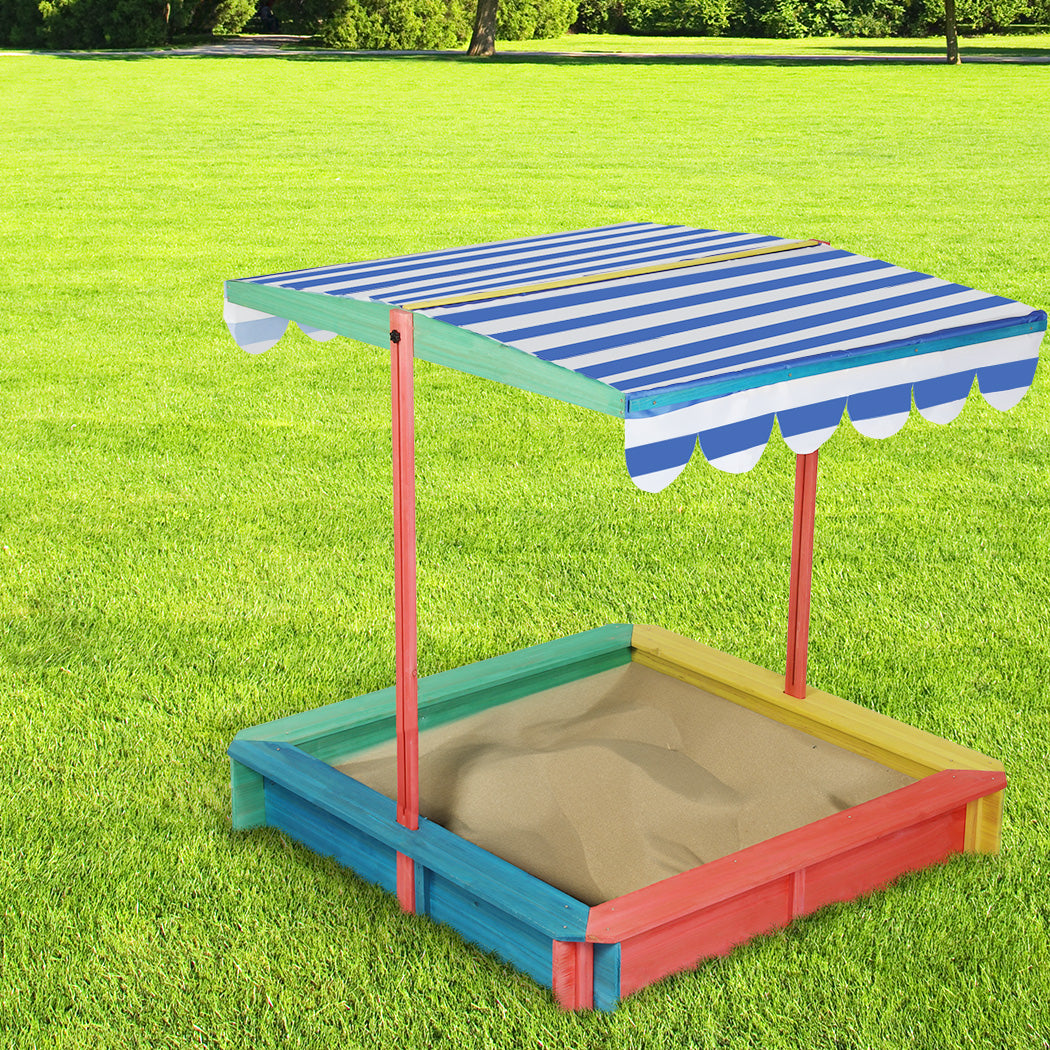 Bopeep Kids Wooden Sandbox 120X120CM-1897119187256610823