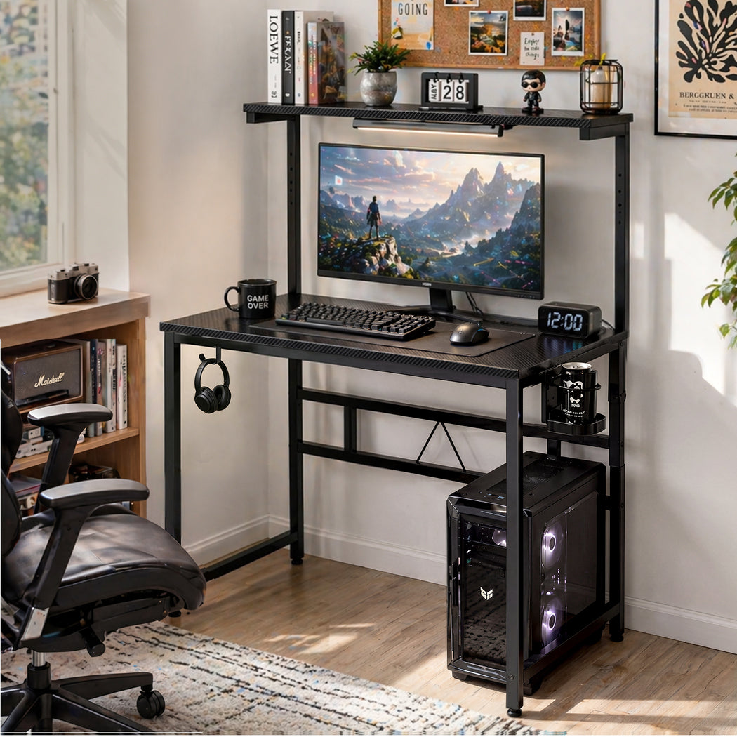Levede Gaming Table Spacious Wear Resistan Stable Computer Desk Earphone Hook-2061251859888345095