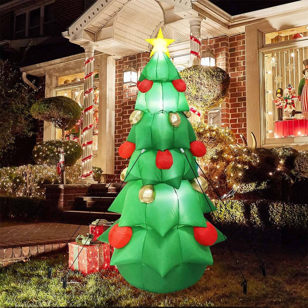 Santaco 2.5M Inflatable Christmas with Led Lights-1950769999450869767