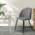 Levede 2x Dining Chairs Kitchen Cafe Black and White-2029387285673414663
