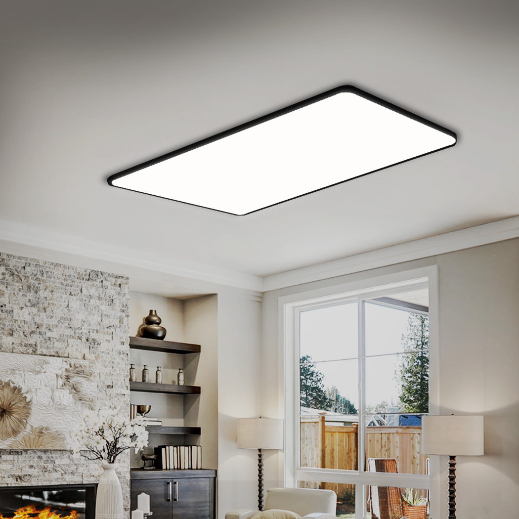 EMITTO 3-Colour Ultra-Thin 5CM LED Ceiling 90W Black-1864184388309356551