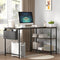 Levede L Shaped Computer Desk Corner Desk Brown-2018816895477747719