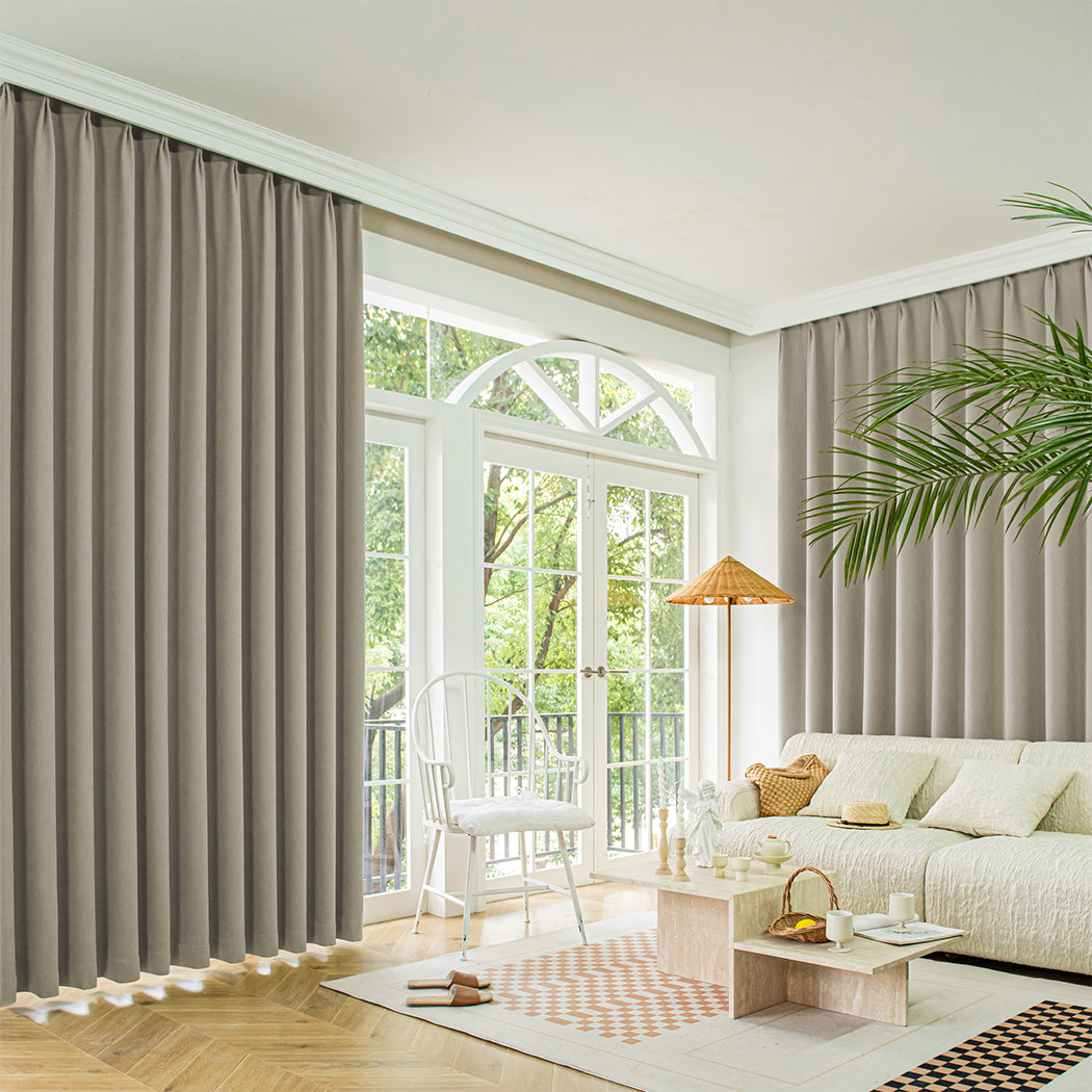 Marlow 2XBlockout Curtains Chenille 180x250 Coffee CD1016-180x250-DG-2065254607461945351