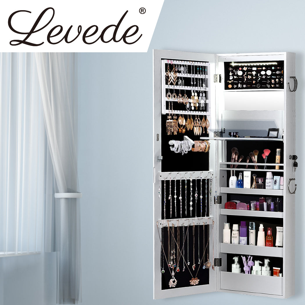 Levede Mirror Jewellery Cabinet Jewelry-1864184303928348679