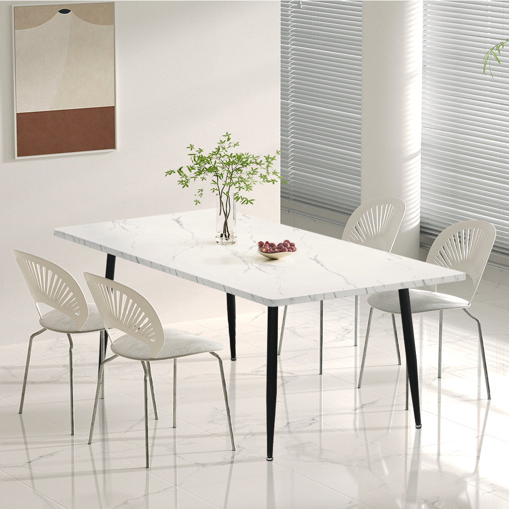 Levede Steel Dining Table 4-6 Seater 150cm-1894516729896374279