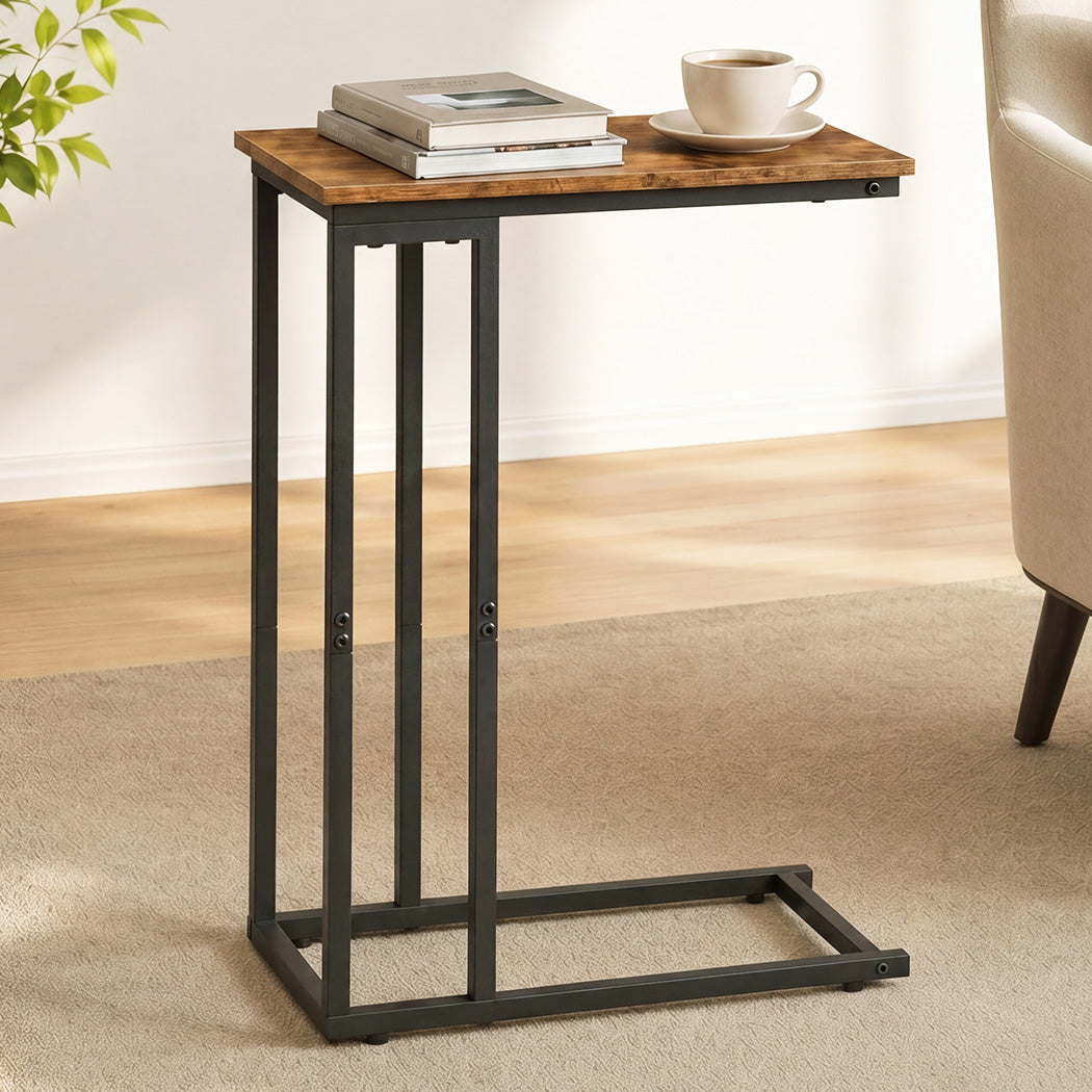 Levede C Shaped Side Table Waterproof Couch Coffee Laptop End Table Metal Frame-2061251866204966919