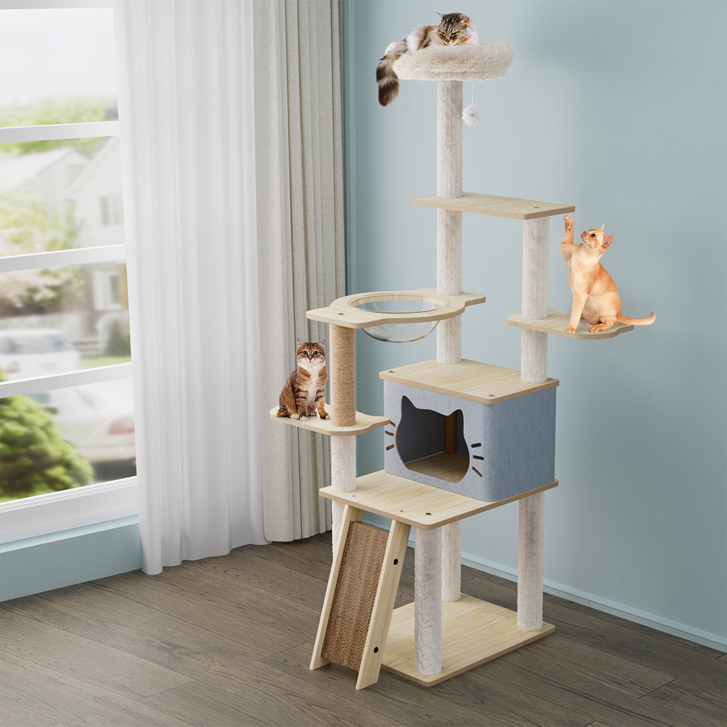 Pawz Cat Tree Tower Large Scratcher Condo House 160cm-1942353719559589895