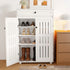 Levede Shoe Cabinet Door Storage Rack Cupboard White-2050056913919545352