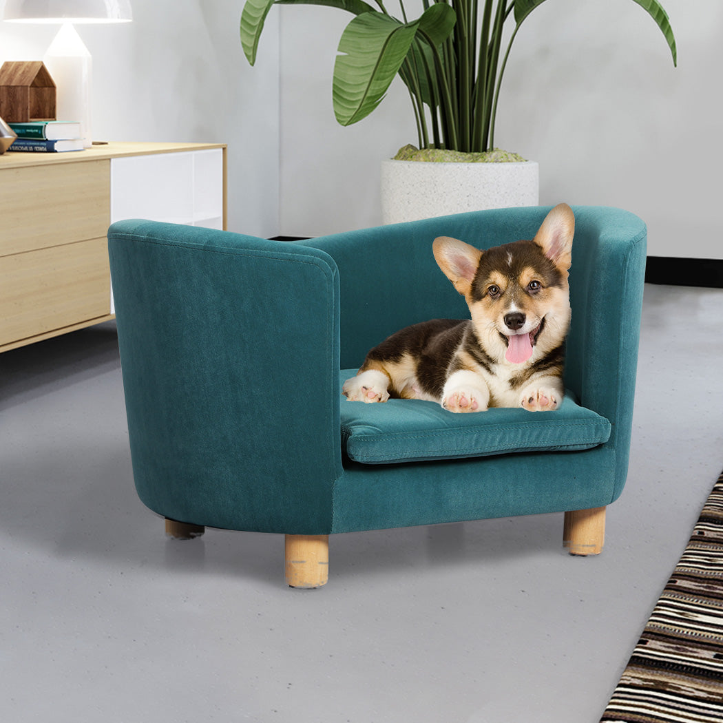 PaWz Pet Sofa Bed Dog Warm Soft Lounge Blue-1864184513324781575