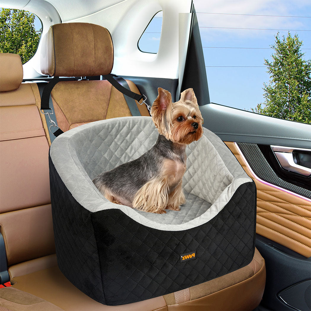 Pawz Dog Car Booster Seat Belt Pet Safe Protector Travel Bed-1894516806647943175