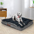 Dog Calming Bed Warm Soft Plush Comfy L Grey Large-2018816792331423751
