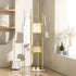 Levede Coat Rack Clothes Stand 8 Hook Organizer Gold-2018816841975205895