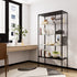 Stacked Glass Display Cabinet Steel 4 Tier 160cm