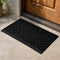 Marlow Front Door Mat 75x43cm TPE Raised Wave Drainage for Entrance Black-2109799592214859784