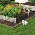 Mountview 25 Pcs Garden Fence Border Rustproof Metal-2050056905589657606