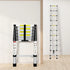 Traderight Multipurpose Ladder Telescopic 3.2M Silver 3.2 Meter-2018816847440384007
