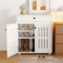 Levede Shoe Cabinet Door Storage Rack Cupboard White-2050056913709830152