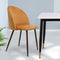 Levede 2x Dining Chairs Seat French Mustard-2006733258989113351
