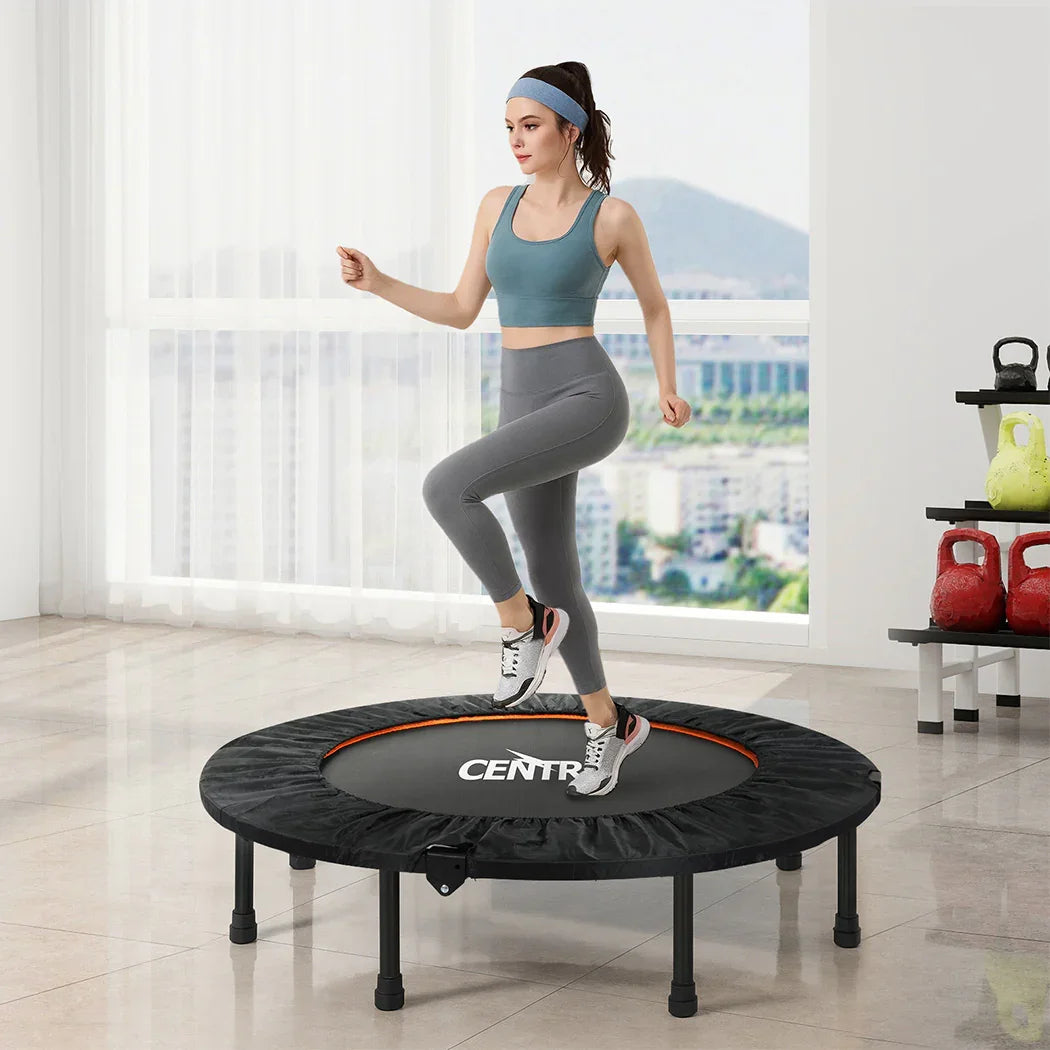 Centra 48 Inch Mini Trampoline Round Exercise Rebounder-2050056753873293319