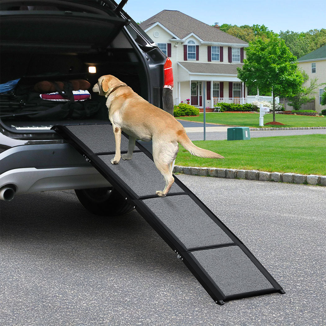 Dog Ramp For Car SUV Pet Dog Stairs Steps Ladder Travel Foldable Portable