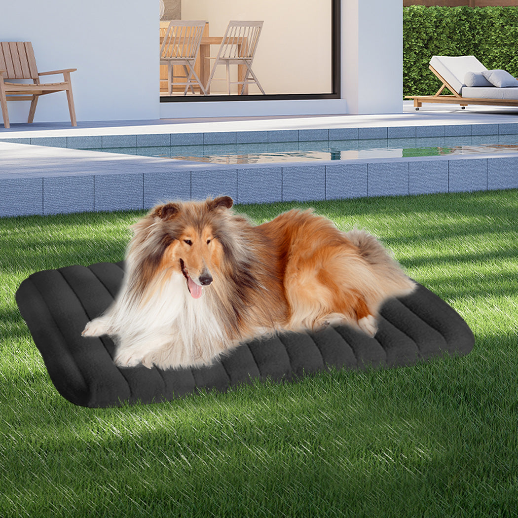 Pawz L Size Orthopedic Dog Bed with Sherpa Plush Removable Cover in Grey-1937319822773850119