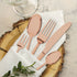 Stainless Steel Cutlery Set Glossy Knife Rose Gold-1864184347452641287