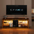 Levede TV Stand Cabinet Glass Display Storage Shelves-2050056808852230152
