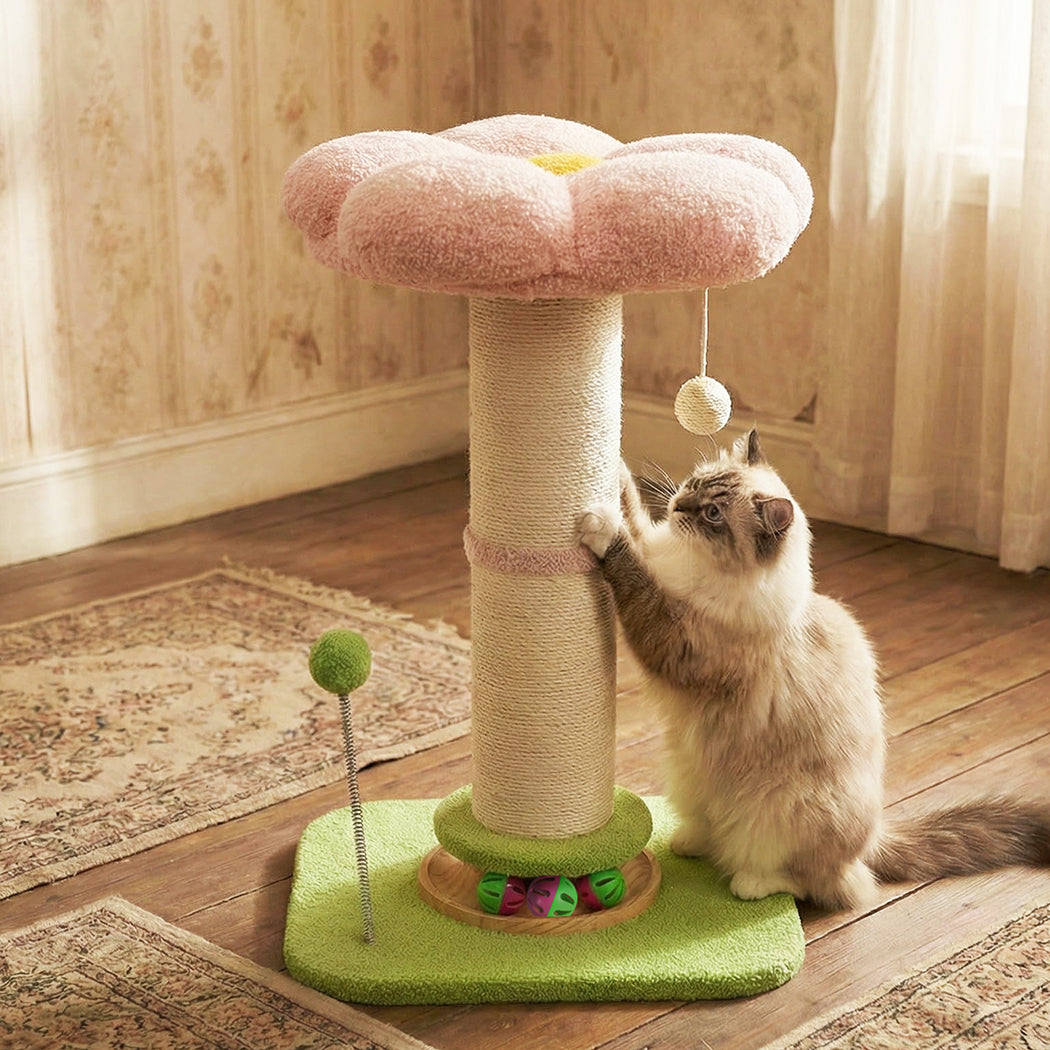 Pawz Cat Scratching Post Flower 61.5cm Cat Tree Tower-2065254675317395463