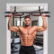 Centra Pull Up Bar Doorway No Drill 200kg Heavy Duty Carbon Steel for Home Black-2109799599676526600