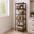 Levede Storage Shelves 6 Tier Carbon Steel Wire Rack Shelving Unit Kitchen Black-2109799590298062856