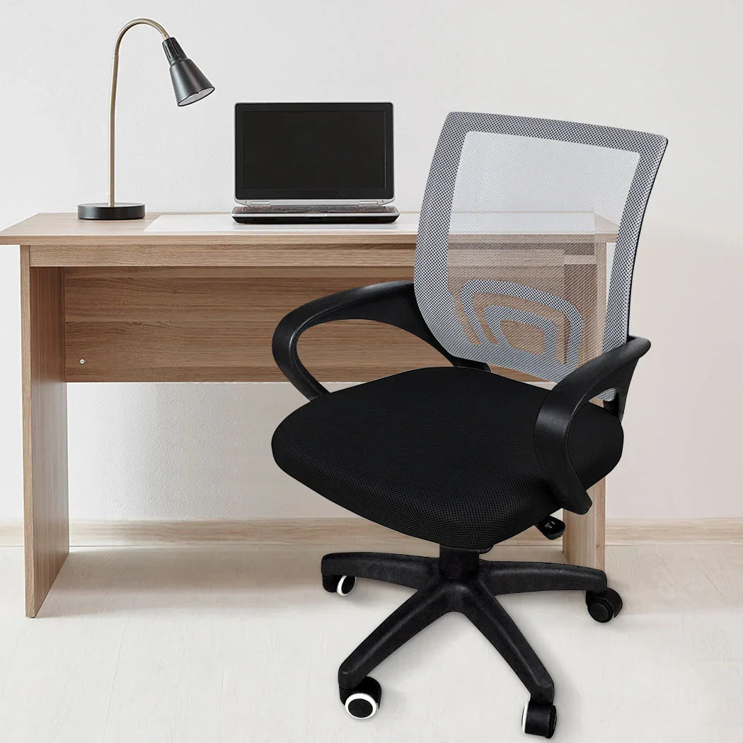 2x Levede Office Chair Gaming Computer Grey-2006733144815964167